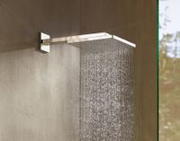 Hansgrohe Raindance E Square hoofddouche E300 1jet met douchearm 39cm 30x30cm EcoSmart chroom 26239000 - thumbnail