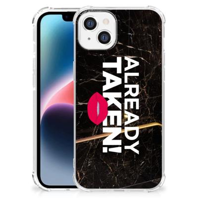 Apple iPhone 14 Plus Telefoonhoesje met tekst Already Taken Black Apple iPhone 14 Plus Telefoonhoesje met tekst Already Taken Black