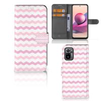 Xiaomi Redmi Note 10S | 10 4G | Poco M5s | Telefoon Hoesje | Waves Roze