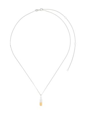 True Rocks collier à pendentif bicolore - Argent