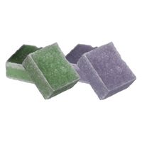 Ideas4seasons Amberblokjes/geurblokjes - lavendel en dennen - 6x stuks - huisparfum - Amberblokjes