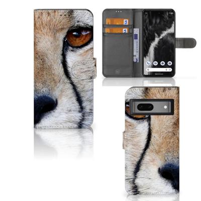 Google Pixel 7 | Telefoonhoesje | Met pasjeshouder | Cheetah
