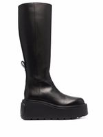 Valentino Garavani bottes VLOGO en cuir à plateforme - Noir