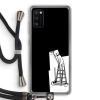 Musketon Painter: Samsung Galaxy A41 Transparant Hoesje met koord