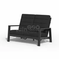 Tierra Outdoor Loungebank Queens 2-zit Black