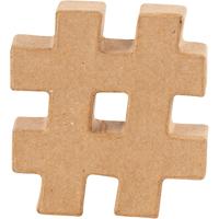 Creativ Company Teken, #, h: 10 cm, dikte 1,7 cm, 1 stuk