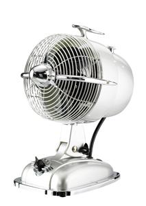 CasaFan Retrojet Tafelventilator 24 W (Ø x h) 18.2 cm x 32 cm Zilver, Chroom