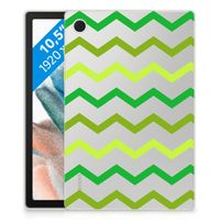 Samsung Galaxy Tab A8 2021/2022 Hippe Hoes Zigzag Groen