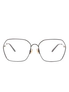 Chloé Eyewear oversized metal-frame glasses - Violet