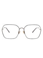 Chloé Eyewear oversized metal-frame glasses - Violet