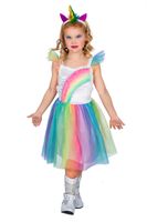 Eenhoorn jurk regenboog