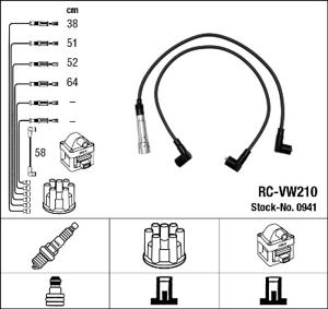 Bougiekabelset NGK, u.a. für Audi, VW, Seat, Wartburg