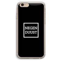 Negenduust black: iPhone 6 Plus / 6S Plus Transparant Hoesje