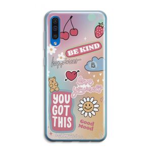 Positivity: Samsung Galaxy A50 Transparant Hoesje