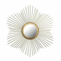 Wandspiegel Versa Gouden 1,2 x 50 x 50 cm Vintage (50 Onderdelen)