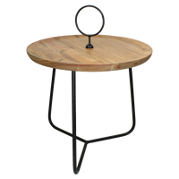 Wants&Needs Accessoires Bijzettafel Acaciahout Bruin 55 X 45 X 45 - thumbnail