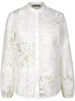 Blouse lange mouwen Van TALBOT RUNHOF X PETER HAHN wit - thumbnail