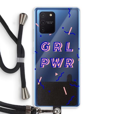 GRL PWR: Samsung Galaxy Note 10 Lite Transparant Hoesje met koord
