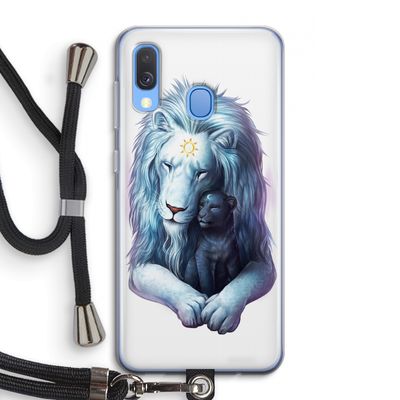 Child Of Light: Samsung Galaxy A40 Transparant Hoesje met koord