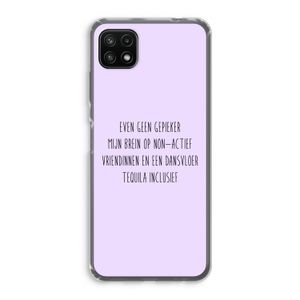 Tequila: Samsung Galaxy A22 5G Transparant Hoesje