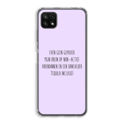 Tequila: Samsung Galaxy A22 5G Transparant Hoesje