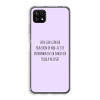 Tequila: Samsung Galaxy A22 5G Transparant Hoesje