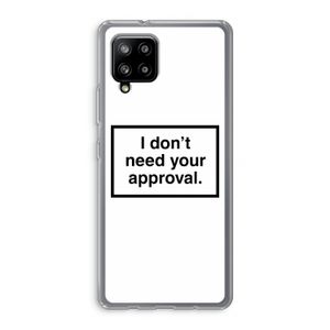 Don't need approval: Samsung Galaxy A42 5G Transparant Hoesje