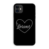 Forever heart black: iPhone 11 Tough Case
