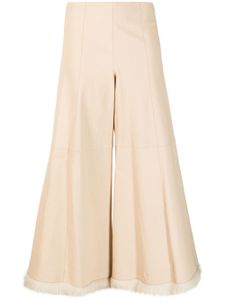 By Malene Birger jupe-culotte en cuir à taille haute - Tons neutres