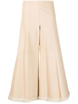 By Malene Birger jupe-culotte en cuir à taille haute - Tons neutres