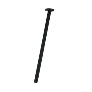 Stalen schuine meubelpoot grijs rond 1,6 cm en hoogte 33 cm