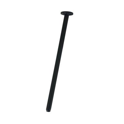 Stalen schuine meubelpoot grijs rond 1,6 cm en hoogte 33 cm