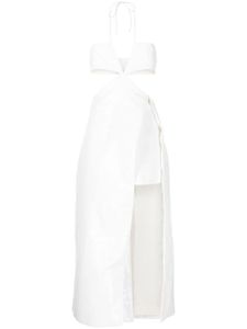 Rokh robe brodée de sequins à découpes - Blanc