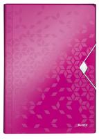 Projectmap leitz wow voor a4 6 vaks pp roze | 5 stuks
