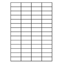 A4 etiketten 52,5 x 21,2 mm wit 100 vel Sorex