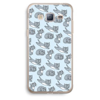 Poezen: Samsung Galaxy J3 (2016) Transparant Hoesje