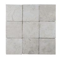 Stabigo Parquet 10x10 Cream Tumble mozaiek 30x30 cm creme mat