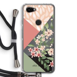 Sweet heaven geometrics: Pixel 3a Transparant Hoesje met koord