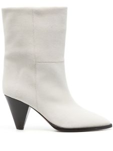 ISABEL MARANT bottines en daim 80 mm - Blanc