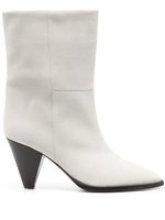 ISABEL MARANT bottines Rouxa 75 mm en daim - Blanc - thumbnail