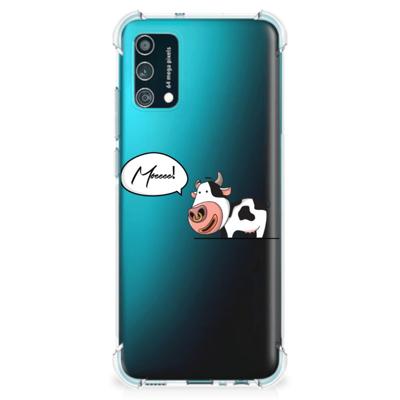 Samsung Galaxy M02s | A02s Stevig | Bumper Hoesje | Cow Samsung Galaxy M02s | A02s Stevig | Bumper Hoesje | Cow