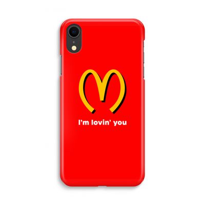 I'm lovin' you: iPhone XR Volledig Geprint Hoesje