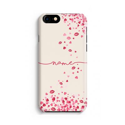Hartjes en kusjes: iPhone 8 Volledig Geprint Hoesje