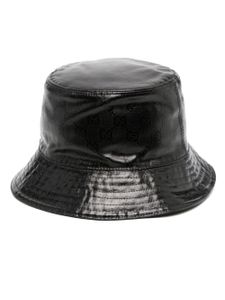 Gucci logo-embossed cotton bucket hat - Noir