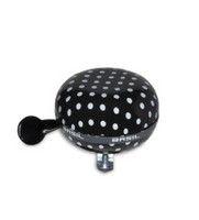 Basil polkadot - fietsbel - 80 mm - zwart / wit