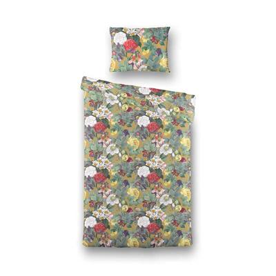 Dekbedovertrek Katoen Isabella Eenpersoons (140x200 Cm) Meerkleurig Katoen Bloemen Fresh And Co - Overtrek - 140x200 Cm (Eenpersoons) - Fresh - Dekbed-Discounter.nl