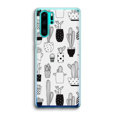 Cactusmotief: Huawei P30 Pro Transparant Hoesje