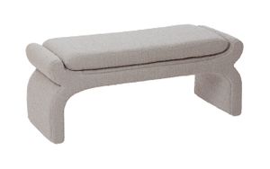 Light & Living Bankje 'Nafya' Bouclé, kleur Taupe