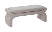 Light & Living Bankje 'Nafya' Bouclé, kleur Taupe