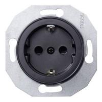 ELSO stopcontact WDE011303 KS SW Renova Zwart 1 stuk(s)